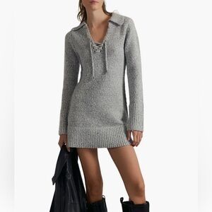 Free People Milena Long Sleeve Mini Sweater Dress Women's